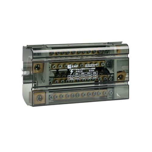 Блок распределительный (кросс-модуль) 160A (4x12) PROxima | код db-160-4x12 | EKF Блок распределительный (кросс-модуль) 160A (4x12) PROxima | код db-160-4x12 | EKF