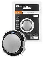 Выключатель 1-кл. 16А 250В проходной кнопочный механизм платина, Байкал TDM | код SQ1819-0323 | TDM