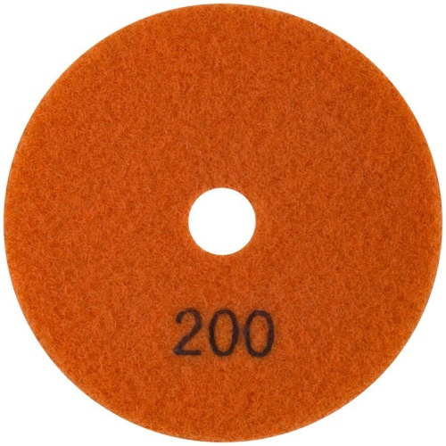 Круг алмазный гибкий шлифовальный АГШК (липучка), влажное шлифование, 100 мм, Р 200 | код 39843 | FIT