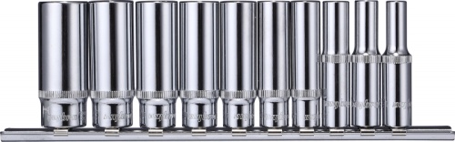 914110 Набор головок торцевых глубоких 1/4DR на держателе, 5-14 мм, 10 предметов | код 914110 | Ombra 914110 Набор головок торцевых глубоких 1/4DR на держателе, 5-14 мм, 10 предметов | код 914110 | Ombra