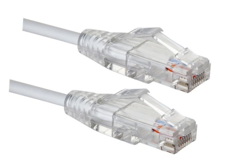 Патч-корд CAT5e SLIM-LINE U/UTP LSZH Белый 1.5м | код 21S-U5-1EWT | Eurolan