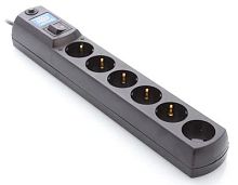 Сетевой фильтр Most HV6 5м (6 розеток) черный (коробка) | код 734125 | MOST