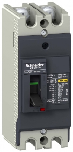 Автоматический выключатель EZC100 30 KA/380 В 2П/2Т 25 A | код. EZC100H2025 | Schneider Electric 