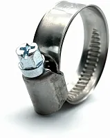 Хомут червячный 120-140/9 W1 оцинкованная сталь 1Л 120-140-7 ГОСТ 28191-89 | код H120-140ECO41 | Мир хомутов