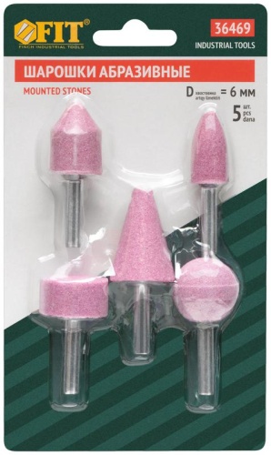 Шарошка абразивная по металлу большая 5шт FIT 36469 фото 3 Шарошка абразивная по металлу большая 5шт FIT 36469 фото 3