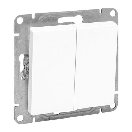 Эпика Механизм выключателя 2кл. проходной белый EKF | код UP1-SWW-21 | EKF