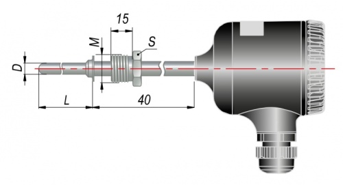 Датчик температуры ДТХ-RS ДТС335М-РТ100.0,25.60.RS | код 136207 | ОВЕН Датчик температуры ДТХ-RS ДТС335М-РТ100.0,25.60.RS | код 136207 | ОВЕН