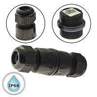 Разъём герметичный SZC RJ45M25Z2-6A, 10BASE-T,100 BASE-T, 1000 BASE-T | код 107893 | SZC