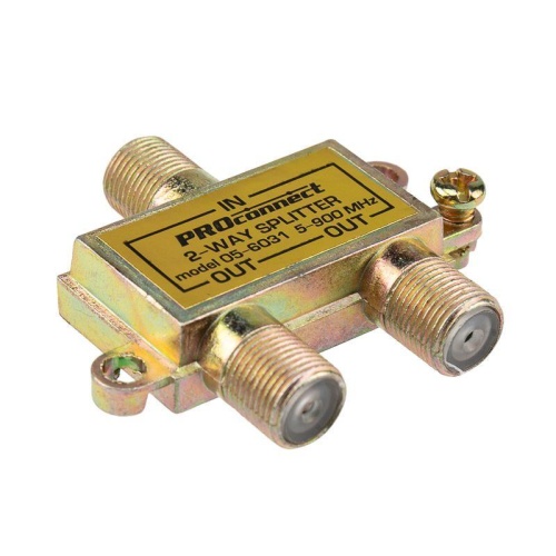 Делитель ТВ "краб" х2 под F разъем 5-900 МГц | код 05-6031 | PROCONNECT