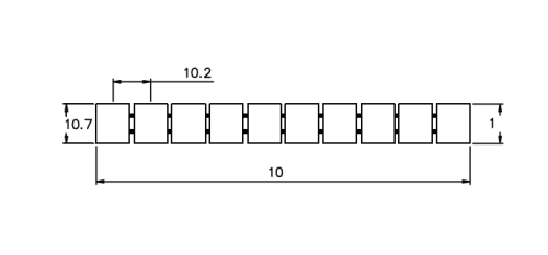 TMB10.2-10/1...20 Маркировка клемм серии TU/TP/TC, сеч.10мм2, шир. 10.2мм с нумерац. 1…20, шт | код TMB10.2-10/1...20 | SUPU