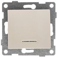 GUSI Bravo механизм выключателя 1кл. (инд), скрытая установка, 10А, 250В. Цвет: бежевый. | код С10В18-003 | GUSI ELECTRIC