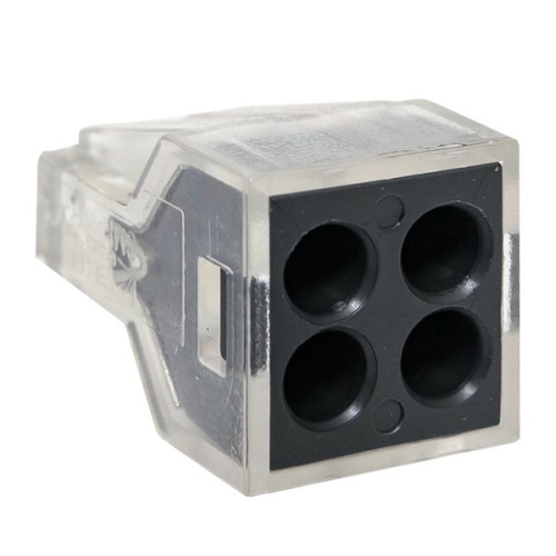 Строительно-монтажная клемма СМК 773-104 4 отверстия 1,0-2,5мм2 блистер (5шт,) PROxima | код plc-smk-104b | EKF фото 3