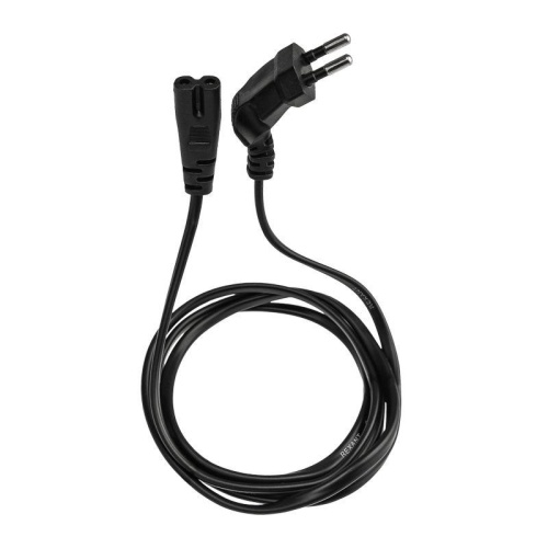 Шнур сетевой вилка угловая-евроразъем С7 кабель 2xх075кв.мм длина 1.5м (PVC пакет) Rexant 11-1104 фото 8