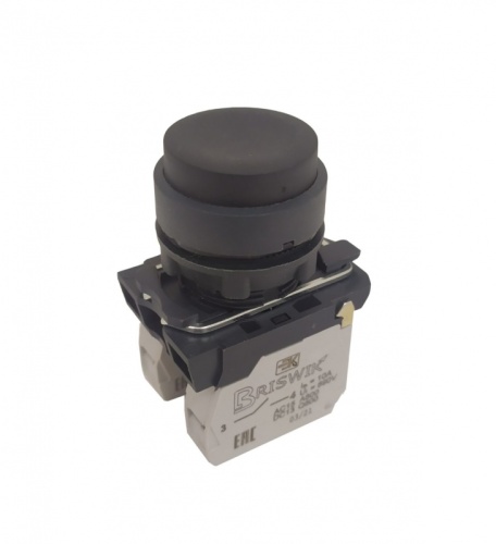 Выключатель Briswik КМЕ 7720м черный Цилиндр выступающий IP66 УХЛ3 10А 2но+0нз | код aB-DC-6Ai-0122 | Briswik