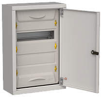 TITAN 5 Корпус мет. ЩРн-24 (1х24) 460х310х140 IP31 сер IEK | код TI5-50-N-024-31-7035 | IEK