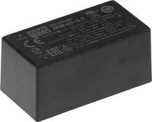 Источник питания AC-DC, 20 Вт, вход 85...264В AC 47...440 Гц, 120...370B DC, выход 5В/4А, изоляция 3000В AC, в корпусе на плату 52.4x27x24мм, -30...+70C | код IRM-20-5 | MeanWell