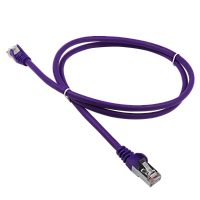 Патч-корд LANMASTER LSZH FTP кат.5e, 1.5 м, фиолетовый | код LAN-PC45/S5E-1.5-VI | LANMASTER