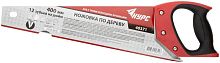 Ножовка по дереву, мелкий каленый зуб 12 ТPI, 3D заточка, пласт.прорезиненная ручка 400 мм | код 40371 | FIT