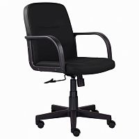 Кресло BRABIX Top MG-333, с подлокотниками, кожзам, черное | код 532553 | BRABIX