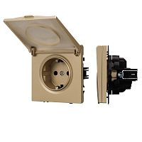 Механизм розетки SCT-NOBE-MCP-SFPL-GD 230В 16А влагозащ. Arlight054282