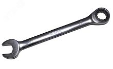 Ключ комбинированный трещоточный 19х19 хромированный | код 104959 | Hortz