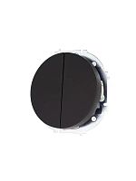 Выключатель 2-кл. СП OSEN 10А IP20 механизм черн. бархат LEZARD 743-4288-101