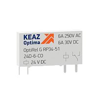 Реле промежуточное OptiRel G RP34-51-60D-6-CO | код 281149 | КЭАЗ
