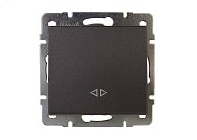 Выключатель RAIN промежуточный черный графит матовый механизм | код 703-4188-107 | Lezard