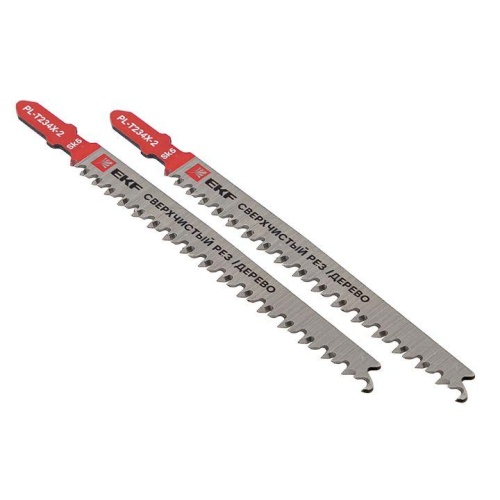 Пилка для электролобзика T234X (быстрый чистовой рез по дереву)(SK5) (уп.2шт) Professional | код pl-t234x-2 | EKF