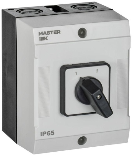 Переключатель кулачковый в боксе стандартная рукоятка 16А схема 55 | код MI-CS20-016-055 | IEK