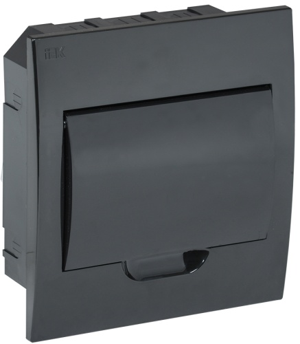 KREPTA 3 Корпус пластиковый ЩРВ-П-8 IP41 черная дверь черный | код MKP13-V-08-41-K02 | IEK