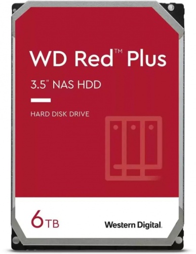 Жесткий диск WD SATA-III 6TB WD60EFZX NAS Red Plus (5640rpm) 128Mb 3.5 | код 1774628 | WD