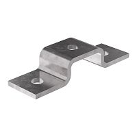 Пластина П-образная 3 отверстия профиль 41х21 Промрукав | код PR16.1121 | ПРОМРУКАВ