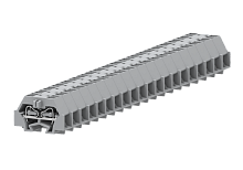 242327 Клемма TB концевая проходная 1-1 с бок. подключ. с защелк. ножками, жёлто-зел., шт | код 242327 | SUPU