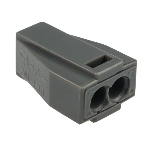 Экспресс-клемма с пастой СМК 773-302, 2-проводная до 2,5 мм кв, серая (100 шт./уп.) REXANT | код 07-3020 | REXANT Экспресс-клемма с пастой СМК 773-302, 2-проводная до 2,5 мм кв, серая (100 шт./уп.) REXANT | код 07-3020 | REXANT