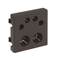 Connect Плата для ввода кабелей (2х13мм и 4х6мм) 45х45мм белый | код K20-9 | Simon