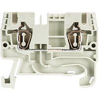 Проходная клемма, тип фиксации провода: пружинный, номинальное сечение: 2,5 мм кв., 24А, 800V, ширина: 5 мм, цвет: серый, тип монтажа: DIN 35 | код 56.703.0055.0 | Wieland