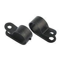 Кабельная скоба под винт REXANT 16 мм, черная, упаковка 50 шт. | код 07-4416-1 | REXANT