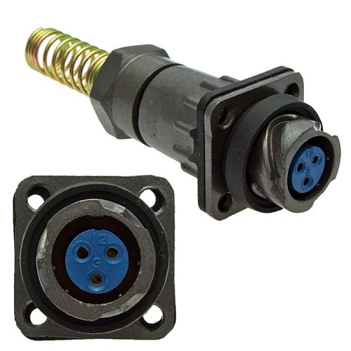 Разъём быстроразъёмный SZC FQ14-3pin ZPK-8, 3-х контактный | код 107077 | SZC Разъём быстроразъёмный SZC FQ14-3pin ZPK-8, 3-х контактный | код 107077 | SZC