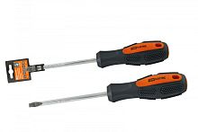 Отвертка шлицевая двухкомпонентная, CR-V тип SL8.0x150, серия Алмаз TDM | код SQ1006-1011 | TDM