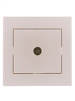 Розетка RAIN ТВ оконечная жемчужно-белый перламутр | код 703-3030-130 | Lezard