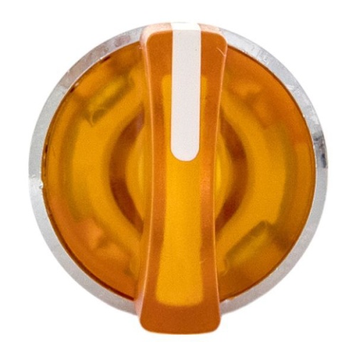 Механизм переключателя исполнительный XB4 IP65 на 3 положения возвратный без фиксации с подсветкой с короткой ручкой желт. EKF XB4BD3L-Y-65 фото 3