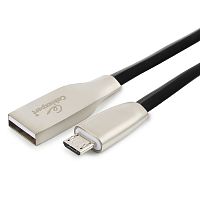 Кабель USB 2.0 Cablexpert CC-G-mUSB01Bk-1M, AM/microB, серия Gold, длина 1м, черный, блистер | код CC-G-mUSB01Bk-1M | Cablexpert