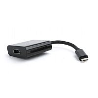 Переходник USB Cablexpert A-CM-HDMIF-01, USB 3.1 Type-C/HDMI, 15см, пакет | код A-CM-HDMIF-01 | Cablexpert