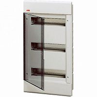 Распределительный шкаф EUROPA 36 мод., IP40, встраиваемый, термопласт, прозрачная дверь |  код. 1SL2065A00 |  ABB
