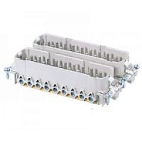 Вилочная контактная вставка REVOS, Size 24, винтовая фиксация, 32 силовых контактов / 2 сигнальных контакта + PE, 400/690 V, 16 A, материал контактов: медный сплав, покрытие контактов: олово | код 70.410.3240.0 | Wieland