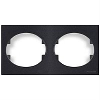 Рамка 2-постовая горизонтальная, серия TACTO, цвет антрацит | код 5572.1 AN | ABB