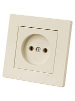 Розетка 2П 10А 250В сл. кость Сенеж TDM | код SQ1816-0130 | TDM