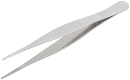 Пинцет прямой нержавеющий 125 мм | код 67437М | FIT фото 5