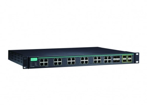 Коммутатор IKS-G6524A-20GSFP-4GTXSFP-HV-HV-T Layer 2 Full Gigabit managed Ethernet switch with 20 100/1000BaseSFP slots and 4 10/100/1000BaseT(X) or 1 | код 00-06100435 | MOXA